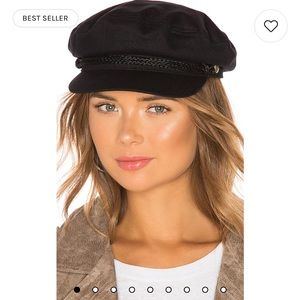 Brixton black fiddler cap